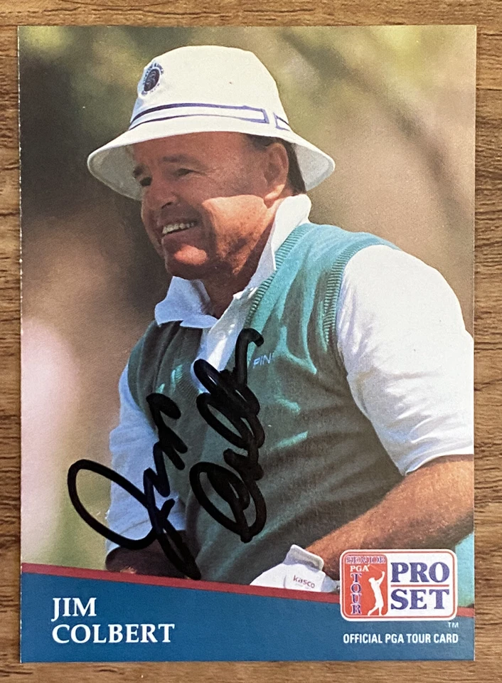 JIM COLBERT  1991 PRO SET Golf #208 Autographed Card Kansas State Wildcats - Image 1 of 1