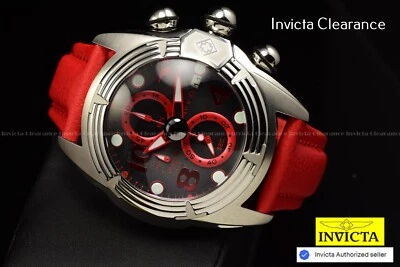 Reloj Invicta Lupah HORIZON Hombre 52mm FLY-BACK Cronógrafo TONO ROJO SS Foto 1 de 4