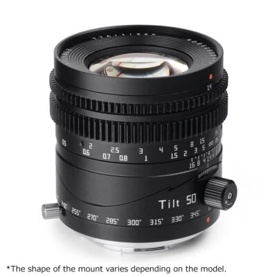 TTArtisan Tilt 50mm f/1.4 for L mount (Leica SL, Full Frame) =Black= - Image 1 of 4
