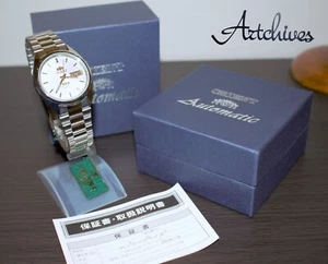 ORIENT 469WA3-81CA laufende automatische Uhr silbernes Zifferblatt 35 mm 1,38 Zoll 7,5 Zoll 7,48 Zoll Box - Bild 1 von 8