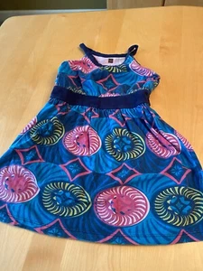 TEA COLLECTION GEOMETRIC PRINT TANK DRESS GIRLS SZ 4 - Picture 1 of 4