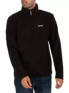 Regatta Herren Thompson Fleece-Sweatshirt mit Reißverschluss, Schwarz - Bild 1 von 5