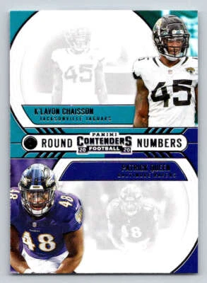 2020 Contenders Round Numbers #15 K'Lavon Chaisson/Patrick Queen (ref 193454) - Image 1 of 2