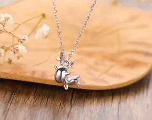 B25 Halskette kleiner Elch aus Sterling Silber 925 - Bild 1 von 3