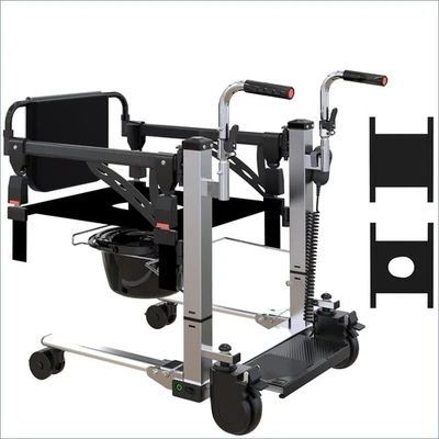 Silla de transferencia elevadora eléctrica para pacientes silla de ruedas ligera de cabecera de baño Foto 1 de 4