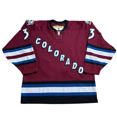 Camiseta deportiva de hockey sobre hielo vintage Colorado Avalanche Patrick Roy Koho Center talla grande Foto 1 de 4