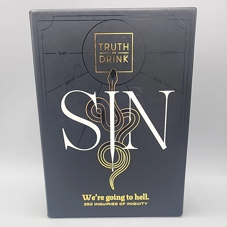 Juego de cartas Truth or Drink SIN para adultos de Cut Ice Breaker  Foto 1 de 4