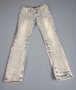 Size 14 BKE Conner Boys Skinny Jeans Light Wash Adjustable Waist | Youth Denim - Picture 1 of 12