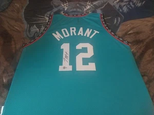 Ja Morant Autographed Memphis Grizzlies Custom Prostyle Jersey, Beckett..5$ Ship - Picture 1 of 4