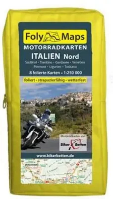 FolyMaps Motorradkarten Italien Nord | (Land-)Karte | SET | Deutsch | 2024 - Bild 1 von 3