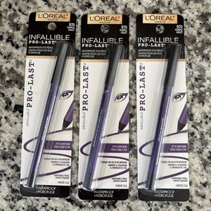 (3) Loreal Infallible Pro-Last Waterproof Eye Pencil Sealed 970 - Purple M2 - Picture 1 of 2