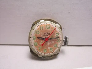 Tower Ladies Wind-Up Watch Movement, Dial & Hands For Parts. - Bild 1 von 2