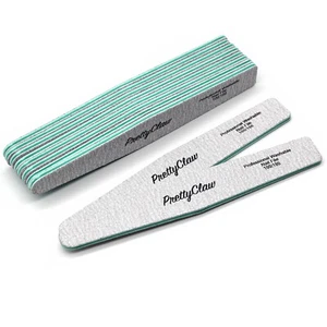 10pc Professional Nail Files Acrylic Nail File Diamond Zebra File 100/180 Grit - Picture 1 of 6