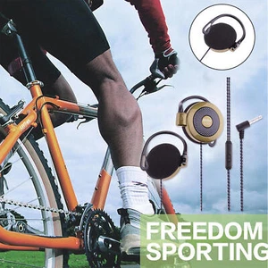 Earphones Universal 3.5mm Plug Wired Clip On Ear Sports Earphone Heavy Bass Head - Photo 1 sur 15
