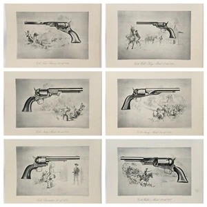Juego Completo Segunda Impresión Estampados Históricos Colt Años 40 De Colección 11" x 14" Stickney - Imagen 1 de 12