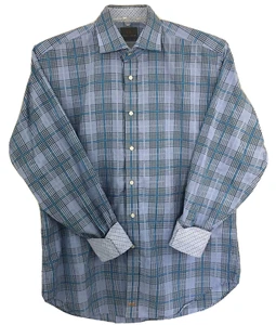Thomas Dean Men's Long Sleeve Button Down Shirt Size Large - Picture 1 of 7