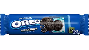 ORIGINAL OREO A MINECRAFT MOVIE EDITION 154g LIMITED EDITION COOKIES - Picture 1 of 3