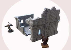 Ulvheim Ruined Brick House 1 Fantasy/Medieval Scenery/WW2 28mm - Picture 1 of 7