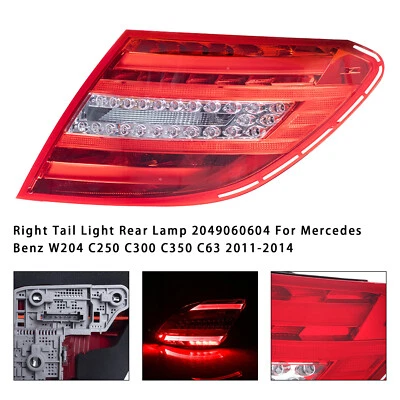 Right Tail Light 2049060604 For Mercedes Benz W204 C250 C300 C350 C63 11-14 A.U - Image 1 of 4