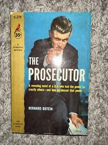 1958 Pocket Books C-279 a cardinal edition paperback THE PROSECUTOR by Botein - Picture 1 of 2