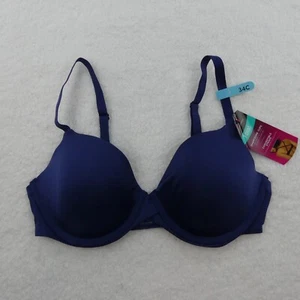 Maidenform Bra Womens 34C Blue Underwired Demi One Fab Fit DM7543 - Picture 1 of 12