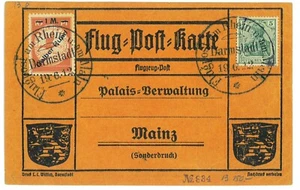 P3583 - AIRMAIL , GERMANY SPECIAL AIR MAIL STAMP MICHEL IV “GELBER HUND” - Picture 1 of 2