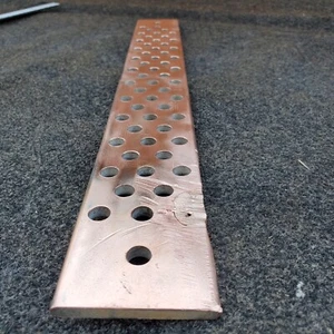 1 & 2-Loch Lug Ground Bar 3/8 Stud 3/4" SP Kupfer Sammelschiene UGB 2,5 x 19,5" GEBRAUCHT  - Bild 1 von 13