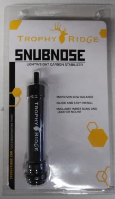 @NUEVO@ Estabilizador de varilla de carbono Trophy Ridge SnubNose y eslinga de muñeca AS1010 NUEVO EN CAJA Foto 1 de 2