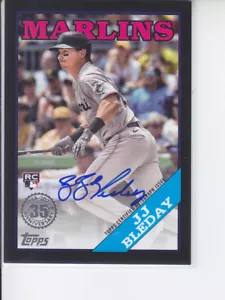 2023 Topps Update JJ Bleday RC Auto Black /199 1988 On Card Marlins 88BA-JJB - Picture 1 of 2