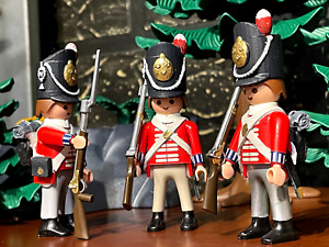 Playmobil Napoleonic Wars soldats à manteau rouge sur mesure -3* British Line Infantry
