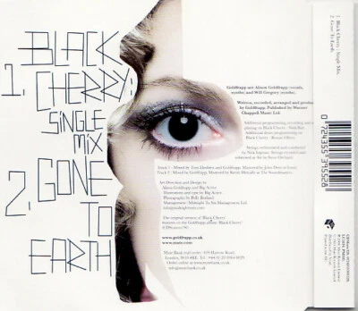 * GOLDFRAPP - BLACK CHERRY / GONE TO EARTH - Single Mix CD Single  - Image 1 of 2