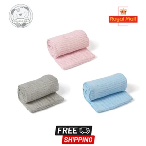 Mantas celulares para bebé 100 % algodón premium - cuna/cochecito/cuna cama - 70x90 cm - Imagen 1 de 7
