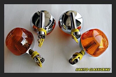 Fit HONDA CB100 CL100 SL100 SL125 XL100 TURN SIGNAL WINKER SET METAL BODY Foto 1 de 4