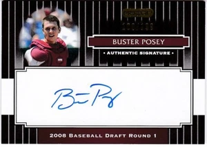 BUSTER POSEY 2008 RAZOR AUTOGRAPHED SIGNED RC BLACK #/199 SAN FRANCISCO GIANTS - Picture 1 of 2