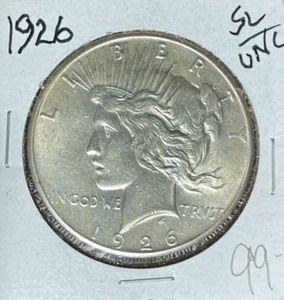 Dólar de plata de la paz 1926 ~ SL/UNC ~BONITA MONEDA~ - Imagen 1 de 2