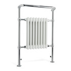 Towel Rail Radiator Traditional Bathroom Heated Designer 8 Column White Warmer