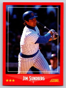 1988  Score #244 Jim Sundberg Chicago Cubs