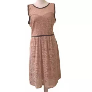 En Focus Studios Lace Sleeveless Dress, Dusty Rose, Size 14 - Picture 1 of 10