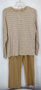 Lands End Sport Knit 2 Piece Set Size S 6-8 Pants Long Sleeve Shirt Pull On NEW - Picture 1 of 15