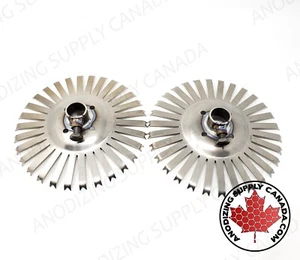 (Pair) Anodizing Titanium Disc Rack 9" 30 Station Dished for Aluminum Anodize 2 - Bild 1 von 6