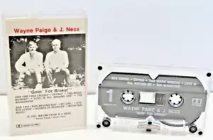Rare Vintage Wayne Paige & J. Ness " Going For Broke " Cassette Tape #HB - Foto 1 di 7