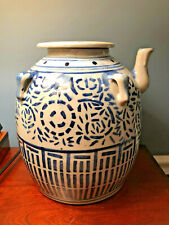 Vintage Chinese Blue and White Porcelain Water Jug