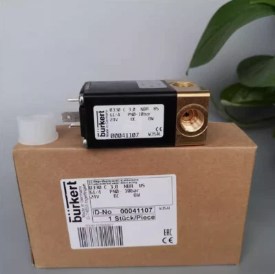 1pcs NEW Burkert on-off valve 0330C 3.0 NBR M5 G1/4 PN0-10bar 24VDC 00041107 - Image 1 of 4