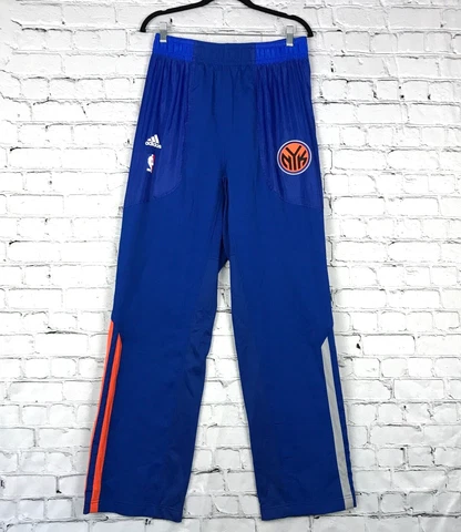 Adidas New York Knicks NBA Warm Up Pants Mens Large +2 Striped Break Away 2011 Cover
