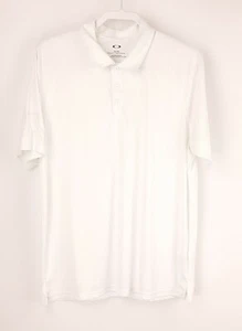 Oakley mens golf polo white XL FLAWS SEE PHOTOS AND DESCRIPTION - Picture 1 of 12