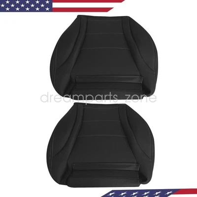 For 2015-2021 Mercedes Benz C300 C350 Driver Passenger Bottom Seat Cover Black - Image 1 of 4