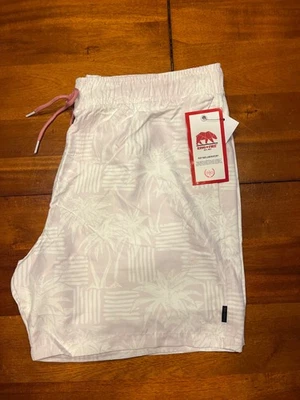 Pantalones Cortos de Natación Ring of Fire XL Para Hombre Palm Pop Rosa Gráfico-A1 Foto 1 de 4