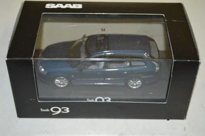 Coche Diecast Motorart 2007 Saab 9-3 Aero Sports Combination azul escala 1:43 Foto 1 de 4