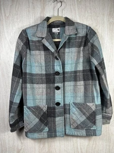Vintage Pendleton 49’er 100% Virgin Wool Jacket Women’s Large Plaid Heritage - Picture 1 of 8