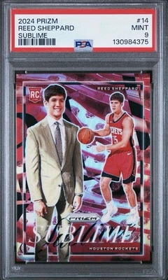 2024 Reed Sheppard Prizm Sublime Ssp #14 PSA 9👍🏀 - Image 1 of 2